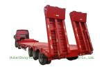 3 Axle Gooseneck Hydraulics Trailers Lowbed Semi Trailer ,60ton,80Ton