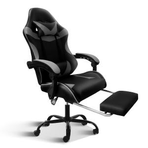 Wholesale Plastic Seat Ergonomic Gaming Chair with Footrest and Lumbar Support 33 Pound Weight from china suppliers