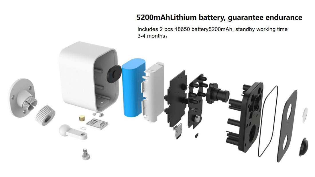 Smart Wireless Battery Camera with Basestation(E938J3F)