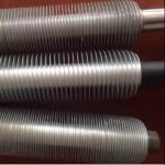 DELLOK Extruded Clear Carbon Steel Fin Tube 19mm OD Solid / Serrated Welded Fins