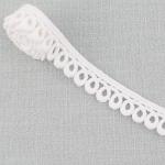 White Cotton Lace Trim Crocheted Water Soluble Ribbon For Women Garment Dress