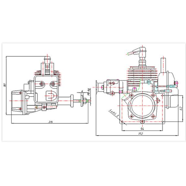CDI Ignition System Sinotruk Spare Parts Airplane Model Air Cooled 2 - Stroke Engine