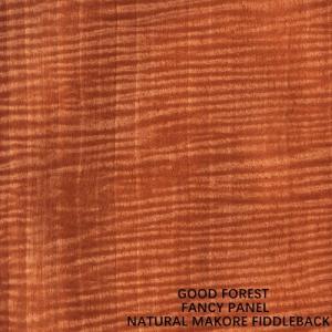 Wholesale Cabinet Panels Faced Natural Makore Wood Veneer Fiddleback Grain Slip 2440x1220mm from china suppliers