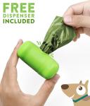 Eco friendly amazon doggie waste bags PET custom printed popular poop bag holder