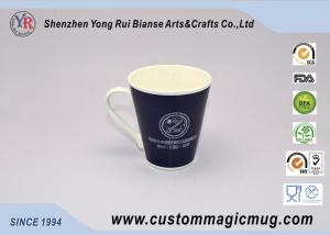 Wholesale White Porcelain Color Changing Mug V Shaped Mug Company Promotional Giveaways from china suppliers