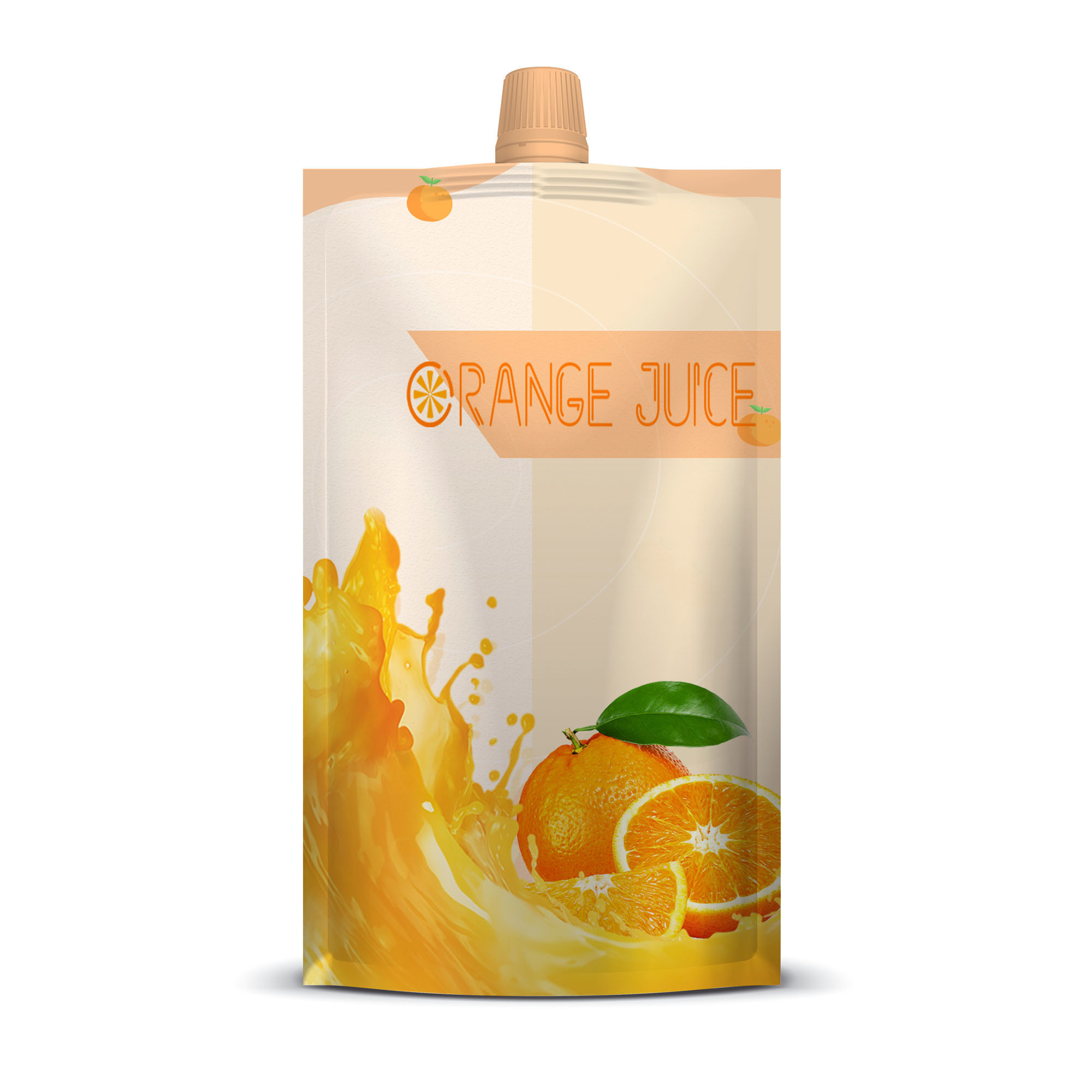 100ml Stand Up Reusable Plastic Juice Spout Pouch Non Toxic
