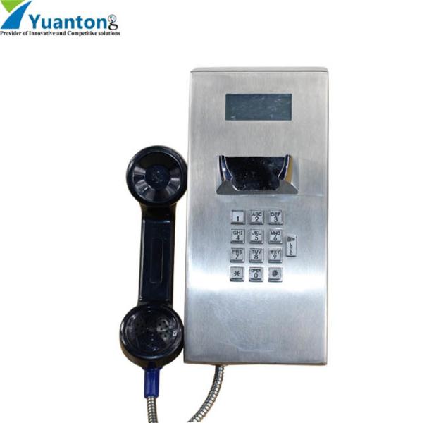 Cold Rolled Steel Public Hotline Vandal Proof Telephone DC12V Full Duplex For