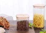 Borosilicate Empty Glass Jars Large Glass Food Storage Container With Airtight
