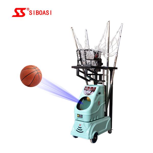 Light Green Color Basketball Shooting Training Ball Machine With 1- 3 Balls