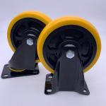 3 Inch Polyurethane Top Plate Mounted Rigid Caster Wheels For Industry