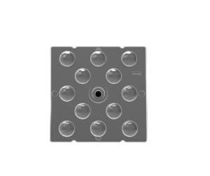 Wholesale Practical 50x50mm LED Spotlight Lens , Spherical 60 Degree LED Lens from china suppliers