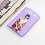 Custom Leather UV Printing Passport Travel Wallet for Business Cards and Credit