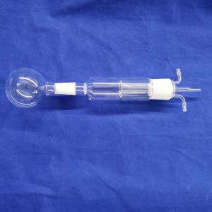 China Customized Style high quality clear quartz glass tube reactor with belt grinding mouth on sale