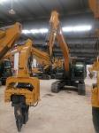 Excavator Vibrating Hydraulic Pile Driver 32 Mpa 40 - 45 Ton