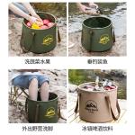 Outdoor Camping Folding Bucket Easy to Carry Reinforced Handle Water Bucket