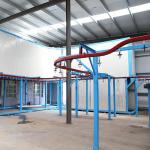 Steel Electrostatic Spraying Assembly Line OEM Power Saving Industrial Powder
