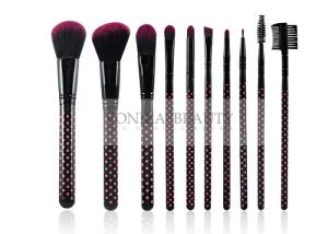 Wholesale Dual Tones Synthetic Hair Makeup Brush Set With Beautiful Dotted Handle from china suppliers