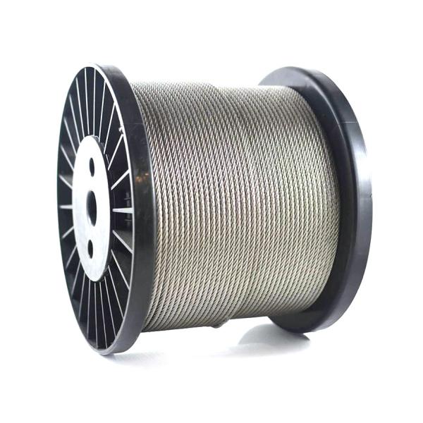 Protecting Mesh Stainless Steel 6x7 6x19 6X15 7FC Electro Galvanized Steel Wire