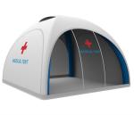 Isolation Inflatable Medical Tent Oxford TPU 3MX3M Portable White Transparent
