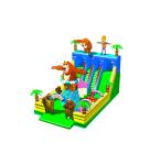 Children Fun Park Inflatable Giraffe Animals Slide For Rentals