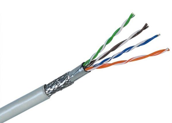 Cat5e SFTP Cable Copper Network Cable , Shielded Cat5e Computer Network Cable