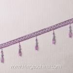 Handmade fashionable chain beads lace tassels fringes for curtain/sofa/pillow