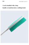 Household Silicone Shower Brush Double Sided Rubber Silicone Cleaning Tools for