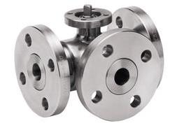 Wholesale 3 Way Full Bore Flanged Stainless Steel Ball Valve with “T” or “L” port from china suppliers