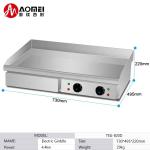 Dual Temperature Control Knobs Electric Flat Plate Griddle for Restaurant