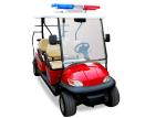 Blue Electrical Golf Cart Patrol Vehicle Battery Powered With Alarm Light