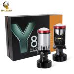 45W Y8 Mini Lens H4 LED Projector Spotlight Head Light Bulb For Car