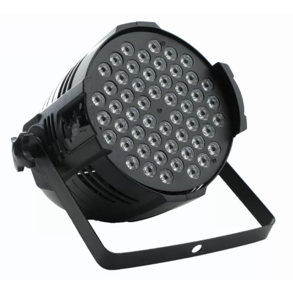 Mute Fan Cooling RGBW LED Stage Light 54 LEDs Party Club Disco Wedding Light Sound Activated DMX512