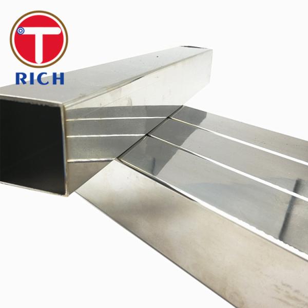 Industrial Rectangular Steel Tubing 304 316 321 Polishing Hairline 0.3 - 2.0mm