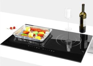 Wholesale Sensor Black Ceramic Glass Drop In 2 Ring Electric Stoves from china suppliers