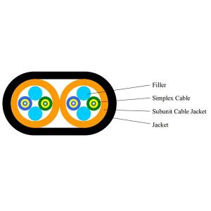 Wholesale Parallel Outdoor Fiber Optic Cable 4F For Wireless Base Station Easy To Strip from china suppliers