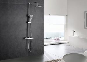 Wholesale Solid Brass Anti Scalding Rain Shower Set ROVATE With Square Shower Head from china suppliers