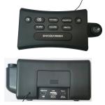 180 Degree Rotating Alarm Clock FM Radio With Creative Curved Surface
