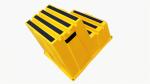 Safety Padded Step Stool HDPE High Step Ladders For Operating The Machine