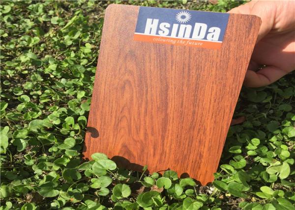Excellent flexibility Powder Coating UV Resistance 3D Wood Grain Effect Heat