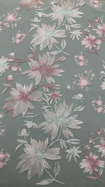 3D Floral Lace Fabric Durable and Elegant Luxary Embroidery Fabric Wedding