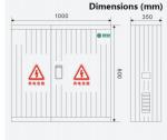 800x1000x350mm SMC Fiberglass Enclosure Box White