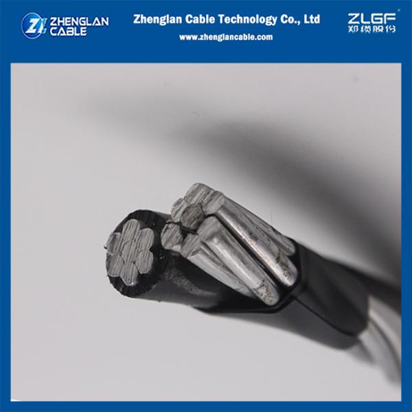 Aerial Bundled Cable Duplex ABC Cable 1x2AWG+2AWG