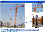 TC6012 Chinese Specifications Tower Crane 60 Meter Building Cranes