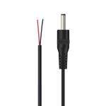 DC Barrel Jack Male 3.5x1.35mm to Stripped Tinned Wire Pigtail Bare End Cable