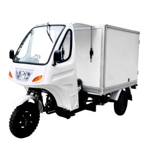 Wholesale DAYANG Box Cargo Tricycle Longer Five Wheel Design with White Lifan Body and 800W Power from china suppliers