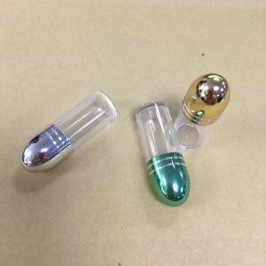 Wholesale Clear Plastic Pill Bottless Rhino Capsule Containers Colorful Metal Cap For 3D Cards from china suppliers