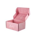 Pink Personalized Shipping Boxes Garment Shipping Box Lightweight