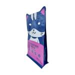 1.5kg Custom Cat Shape Design Stand Up Flat Box Bottom Pet Cat Food Packaging