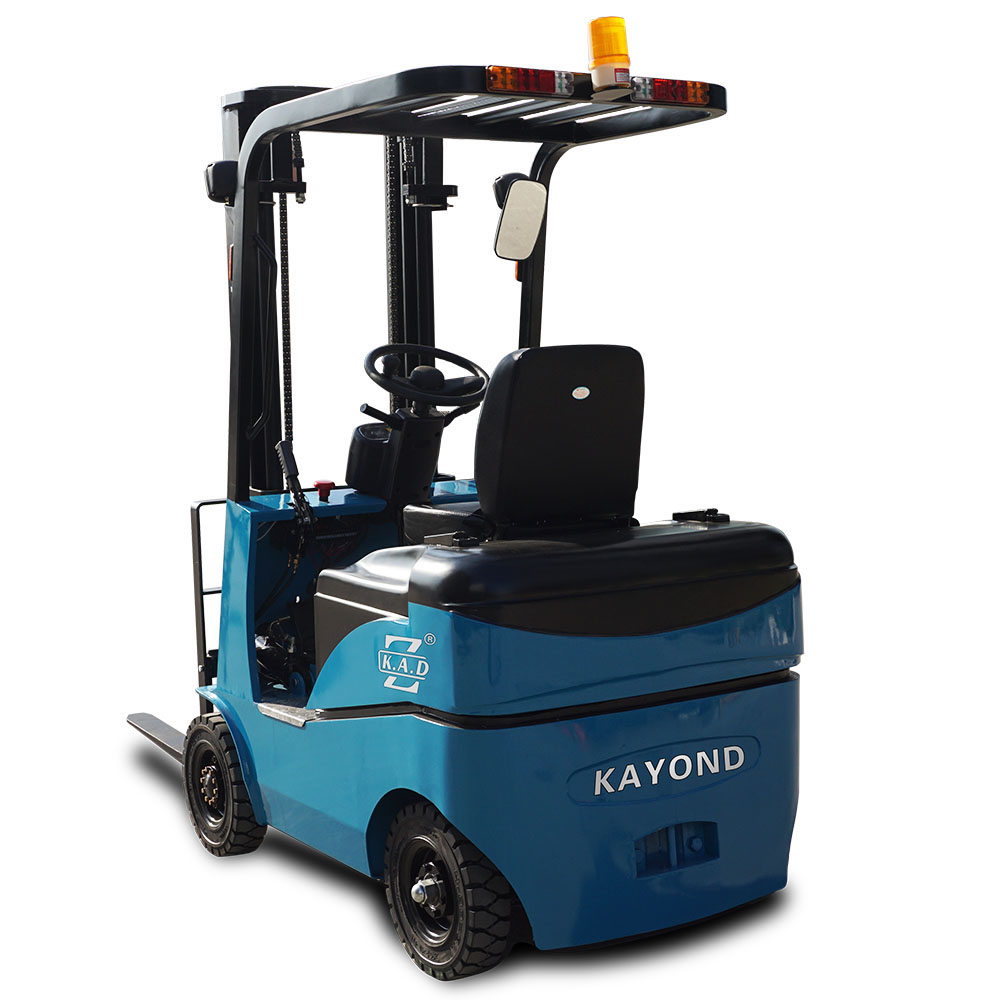 High efficiency seated 4 wheel electric powered forklift trucks with lithium battery 1.5ton 1500kg 3m 3meters