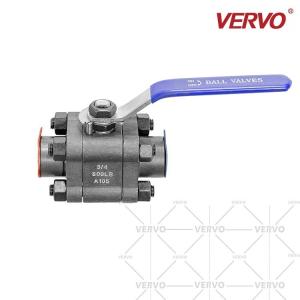 Wholesale DN20 3 Piece Ball Valve Forged Steel A105N 3/4 Inch 20mm 800lb Thread Welding Soft Seal Lever Sw Floating Type Ball from china suppliers